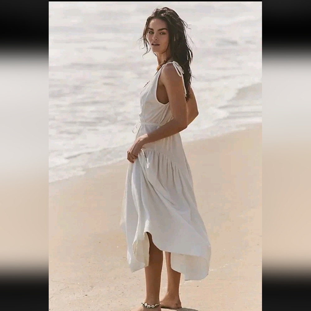 Free People Midi Dress NWOT - Picture 2 of 9